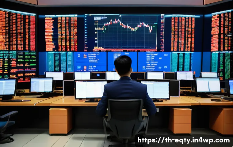주식 투자에 대한 개인적인 경험 공유 - A detailed modern Thai stock market trading scene inside the Stock Exchange of Thailand (SET) buildi...
